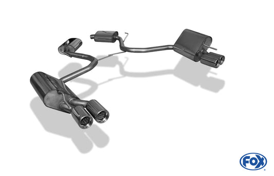 Mercedes SL Typ 230 Endschalldämpfer rechts/links - 2x80 Typ 13 rechts/links