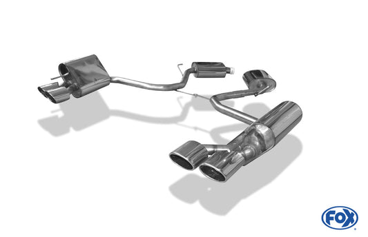 Mercedes SL Typ 230 Endschalldämpfer rechts/links - 2x115x85 Typ 32 rechts/links
