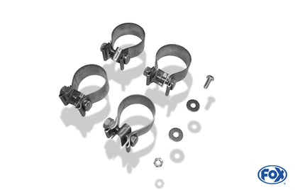 Mercedes SL Typ 230 Endschalldämpfer rechts/links - 2x115x85 Typ 32 rechts/links - Halbanlage ab Kat