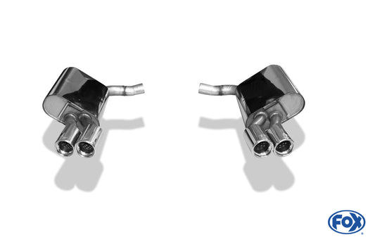 Mercedes SL Typ 230 Facelift Endschalldämpfer rechts/links kurze Variante - 2x80 Typ 13 rechts/links