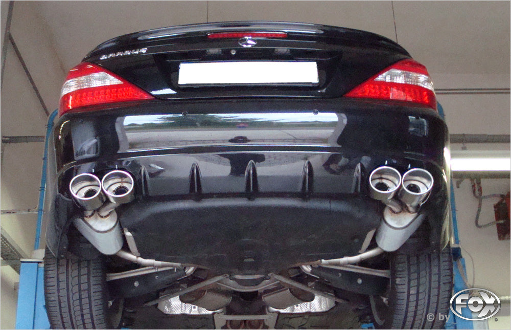 Mercedes SL Typ 230 Facelift Endschalldämpfer rechts/links kurze Variante - 2x115x85 Typ 32 rechts/links