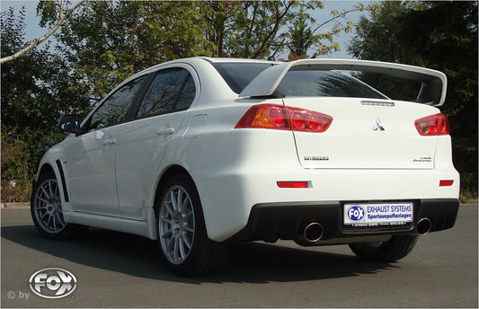 Mitsubishi Lancer Evolution X Endschalldämpfer quer Ausgang rechts/links - 1x129x106 Typ 32 rechts/links