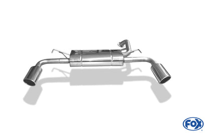 Mitsubishi Lancer CYO Stufenheck/ Sportback Benzin Endschalldämpfer quer Ausgang rechts/links - 115x85 Typ 38 rechts/links