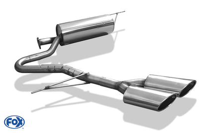 Mitsubishi L200 Typ KAOT Fourcap 4-trg. Endschalldämpfer Sidepipe - 2x115x85 Typ 38