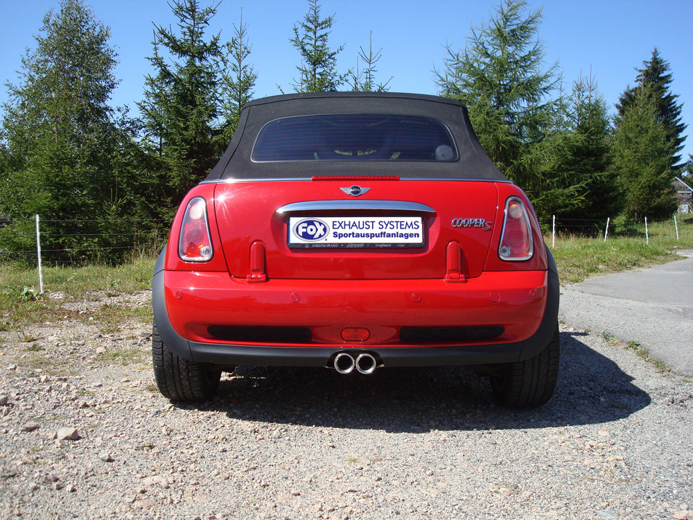 Mini Cooper S Cabrio R52 Endschalldämpfer rechts/links Ausgang mittig - 2x76 Typ 13