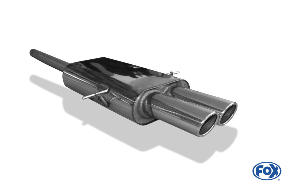 FOX Mini Cooper S R56 Endschalldämpfer Ausgang mittig - 2x88x74 Typ 32