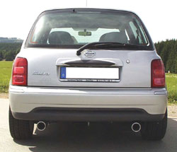 Nissan Micra K11 Endschalldämpfer Ausgang rechts/links  - 1x80 Typ 13 rechts/links