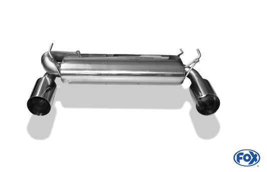 Nissan 350Z Endschalldämpfer quer Ausgang Ø70mm rechts/links - 1x114 Typ 10 rechts/links