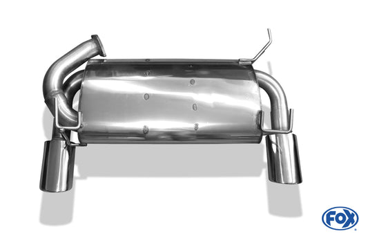 Nissan 350Z Endschalldämpfer quer Ausgang Ø70mm rechts/links - 115x85 Typ 32 rechts/links