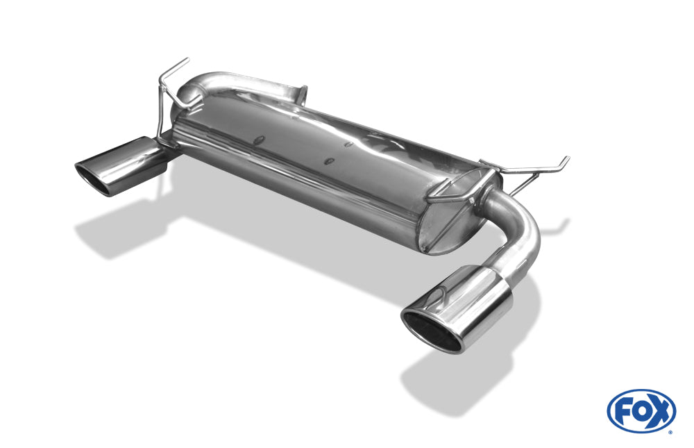 Nissan 350Z Endschalldämpfer quer Ausgang Ø70mm rechts/links - 115x85 Typ 32 rechts/links