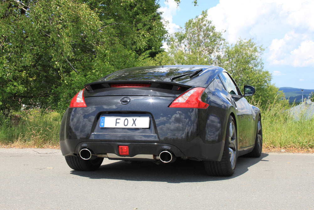 Nissan 370Z Endschalldämpfer quer Ausgang rechts/links - 129x106 Typ 32 rechts/links