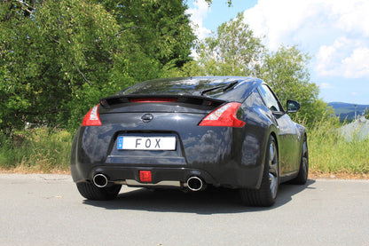 Nissan 370Z Endschalldämpfer quer Ausgang rechts/links - 129x106 Typ 32 rechts/links