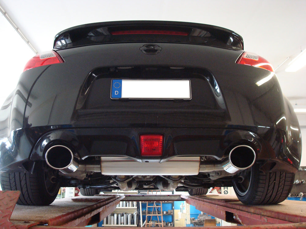 Nissan 370Z Endschalldämpfer quer Ausgang rechts/links - 129x106 Typ 32 rechts/links