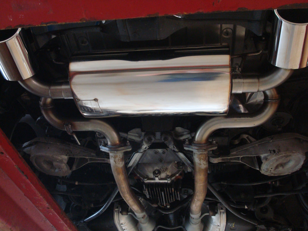 Nissan 370Z Endschalldämpfer quer Ausgang rechts/links - 129x106 Typ 32 rechts/links