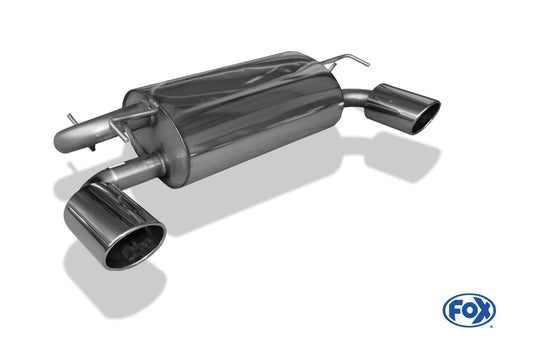 Nissan 370Z Endschalldämpfer quer Ausgang rechts/links - 129x106 Typ 32 rechts/links