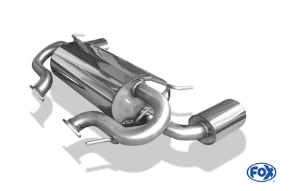 Nissan 370Z Endschalldämpfer quer Ausgang rechts/links - 129x106 Typ 32 rechts/links