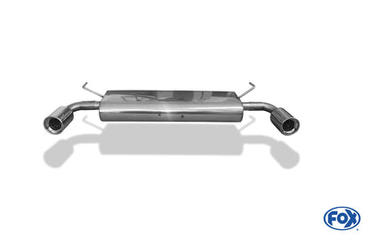 Nissan Qashqai Benzin Endschalldämpfer quer Ausgang rechts/links - 1x100 Typ 13 rechts/links