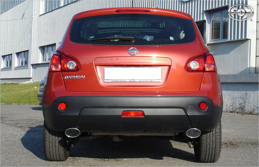 Nissan Qashqai - Diesel Endschalldämpfer quer Ausgang rechts/links - 115x85 Typ 44 rechts/links