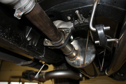 Nissan Navara D40 - 3,0l dCi Endschalldämpfer Sidepipe, Ausgang rechts und links am Fahrzeug - 2x90 Typ 16 rechts/links