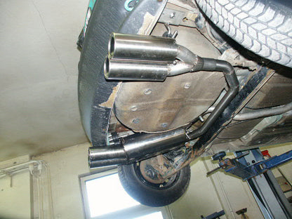 Opel Corsa B Endschalldämpfer Ausgang rechts/links Ø60mm - 2x80 Typ 13 rechts/links