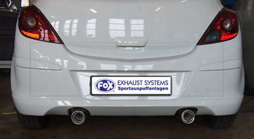 Opel Corsa D - Sportheck und OPC Line Endschalldämpfer Ausgang rechts/links - 1x90 Typ 13 rechts/links