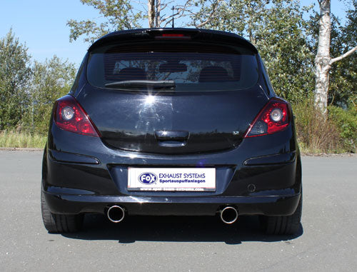 Opel Corsa D GSI Endschalldämpfer quer Ausgang rechts/links - 1x100 Typ 16 rechts/links