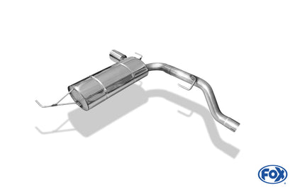 Opel Corsa D GSI Endschalldämpfer quer Ausgang einseitig - 1x100 Typ 16