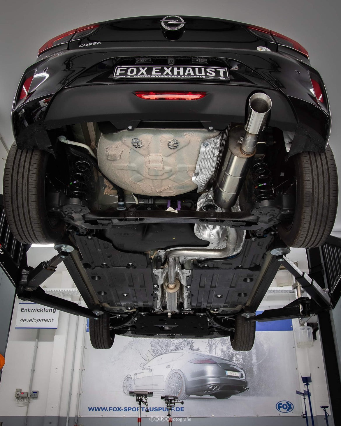 FOX Opel Corsa F End- und Vorschalldämpfer - 1x100 Typ 25