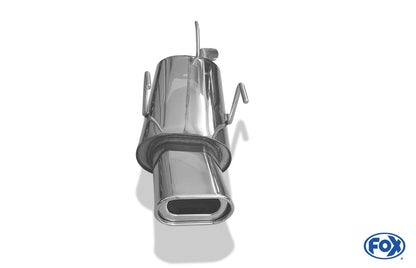 Opel Astra F Caravan Endschalldämpfer 3-Punkt-Aufhängung - 135x80 Typ 53