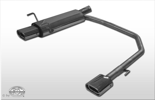 Opel Astra F-CC Endschalldämpfer Ausgang rechts/links 3-Punkt-Aufhängung - 135x80 Typ 53 rechts/links