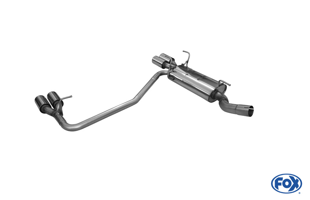 Opel Astra F Caravan Endschalldämpfer rechts/links 3-Punkt Aufhängung Ø63,5mm - 2x80 Typ 13 rechts/links