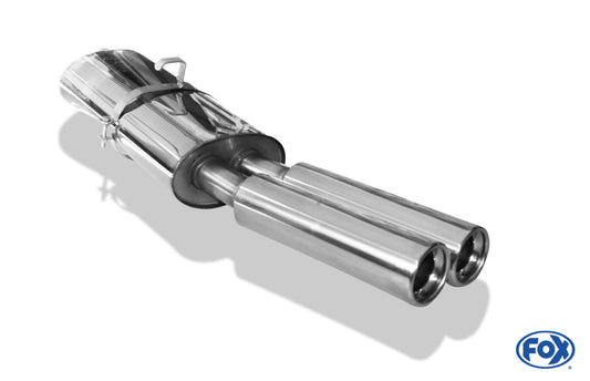 Opel Astra F Stufenheck Endschalldämpfer 1-Punkt-Aufhängung - 2x80 Typ 13