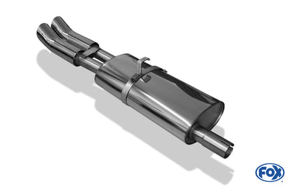 Opel Astra F Stufenheck Endschalldämpfer 1-Punkt-Aufhängung - 2x76 Typ 18
