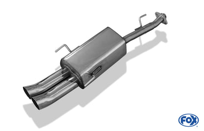 Opel Astra G Caravan Endschalldämpfer - 2x76 Typ 18