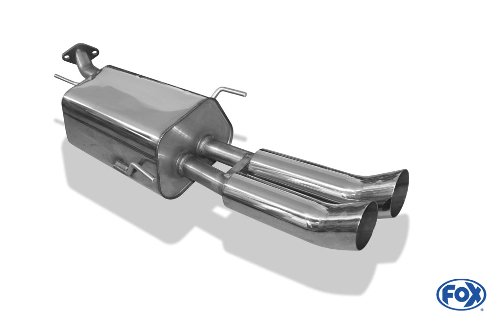 Opel Astra G Stufenheck Endschalldämpfer - 2x76 Typ 18