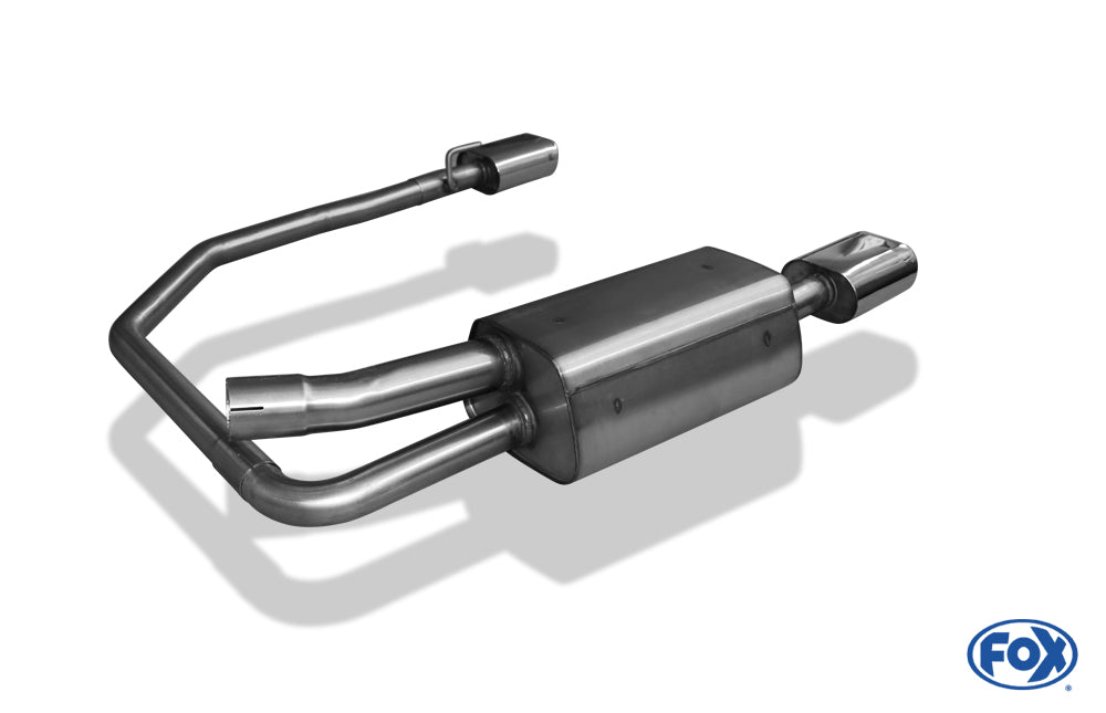 Opel Astra G Coupe/ Cabrio Endschalldämpfer Ausgang rechts/links Ø63,5mm - 135x80 Typ 53 rechts/links