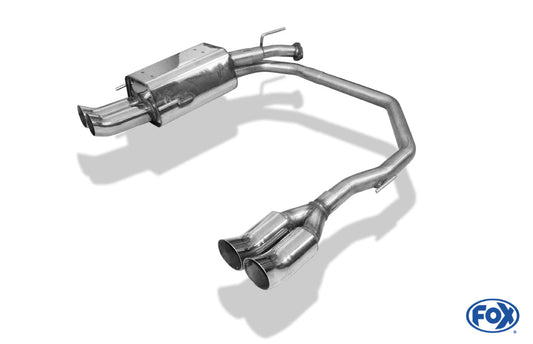 Opel Astra G-CC Fließheck Endschalldämpfer Ausgang rechts/links - 2x76 Typ 18 rechts/links