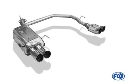 Opel Astra G-CC Fließheck Endschalldämpfer Ausgang rechts/links - 2x76 Typ 18 rechts/links