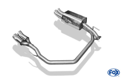 Opel Astra G-CC Fließheck Endschalldämpfer Ausgang rechts/links - 2x76 Typ 18 rechts/links