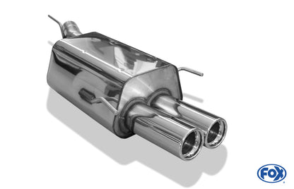 Opel Astra G-CC Endschalldämpfer Ø60mm - 2x80 Typ 13