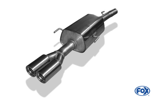 Opel Astra G Coupe/ Cabrio Endschalldämpfer Ø60mm - 2x76 Typ 13