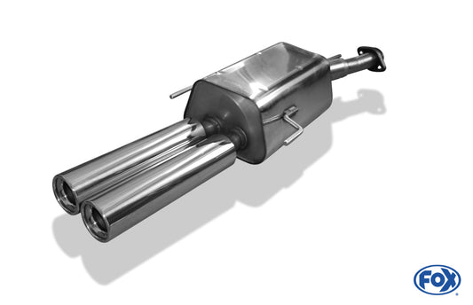 Opel Astra G Stufenheck Endschalldämpfer Ø60mm - 2x80 Typ 13