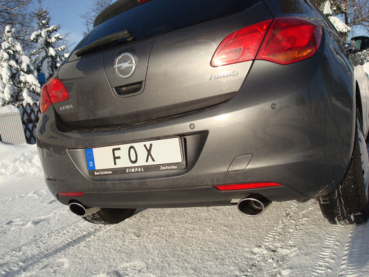 Opel Astra J Limousine Endschalldämpfer quer Ausgang rechts/links - 115x85 Typ 32 rechts/links