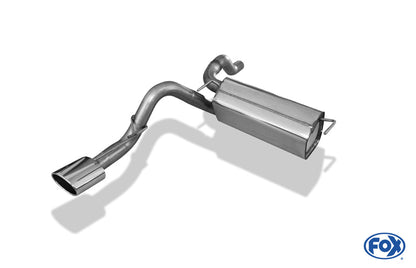 Opel Astra J Limousine Endschalldämpfer quer Ausgang links - 140x90 Typ 32