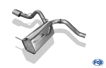 Opel Astra J Limousine Endschalldämpfer quer Ausgang links - 140x90 Typ 32