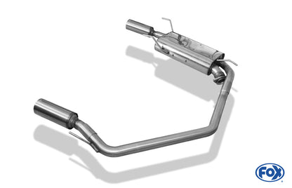 Opel Vectra B Endschalldämpfer Ausgang rechts/links - 1x90 Typ 13 rechts/links