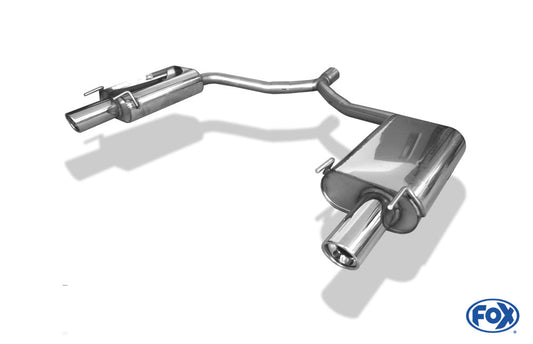 Opel Vectra C GTS Endschalldämpfer rechts/links einflutig - 1x90 Typ 17 rechts/links