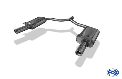 Opel Vectra C Caravan Endschalldämpfer rechts/links einflutig - 1x90 Typ 17 rechts/links