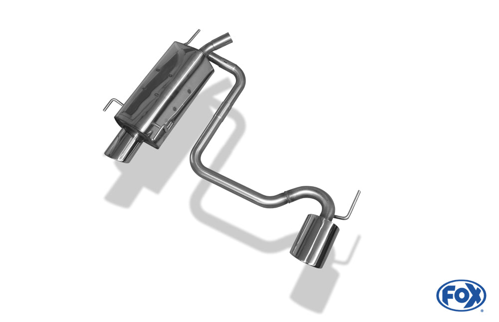 Opel Tigra B TwinTop Endschalldämpfer Ausgang rechts/links - 115x85 Typ 33 rechts/links