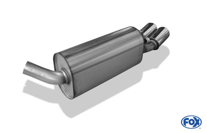 Opel Calibra A/ Calibra A 4x4 Endschalldämpfer Ø50mm - 2x80 Typ 13